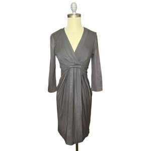 BCBGMaxAzria Deep V Twist Front Dress size S